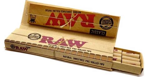 Smokers Gr RAW Papers Classic Raw King Size Slim With Pre