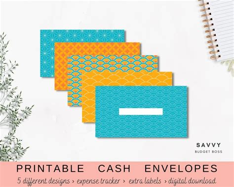 Printable Cash Envelope Templates Editable Labels And Inserts Etsy