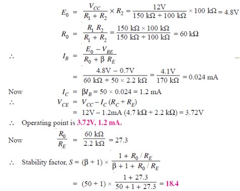 Solved Problems On Transistor Biasing Electronics Post