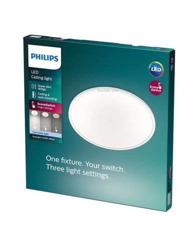 Plafonnier Led Philips Superslim Cl Ultra Plat W Leonleds