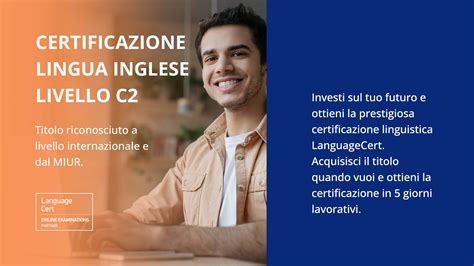 Esame Di Certificazione Inglese Livello C Master Formazione It