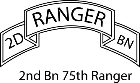 2nd Bn 75th Ranger Vector File Svg Dxf Eps Png  File Inspire Uplift