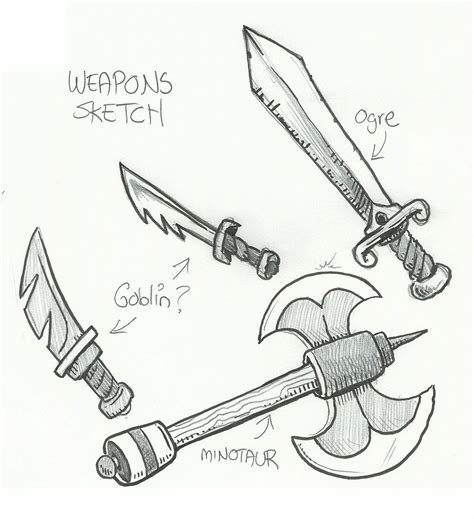 Easy To Draw Weapons