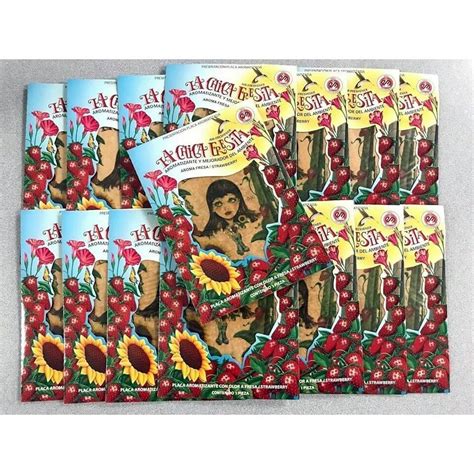 La Chica Fresita Car Air Freshener Original Plaque Fresa Strawberry