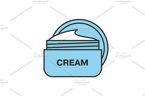 Face Cream Jar Icon Vector Face Cream Icon Face