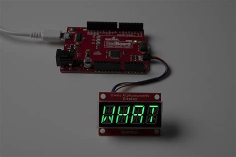 SparkFun Qwiic Alphanumeric Display Hookup Guide SparkFun Learn