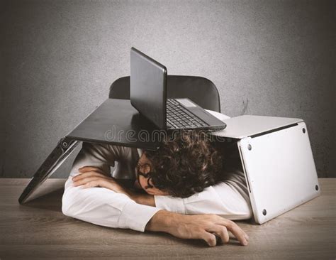 Fatigue and Stress in the Office Stock Image - Image of depression, desperate: 80995689