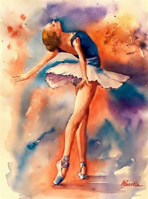 Pin By Saori Real On Ballet Ballerina Art Watercolor Dancer Ballet