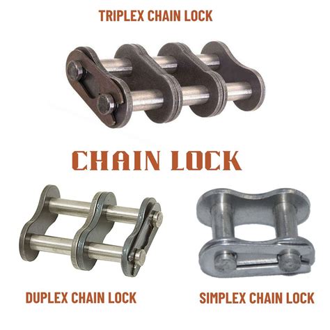 Simplex Duplex And Triplex Chain Lock For Roller Chain Full And Half