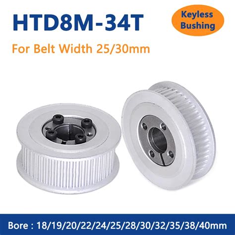 T Htd M Timing Pulley Mm Bore Keyless Bushing