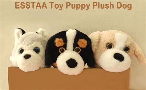 Esstaa Toy Puppy Plush Dog Animal With Control Leash