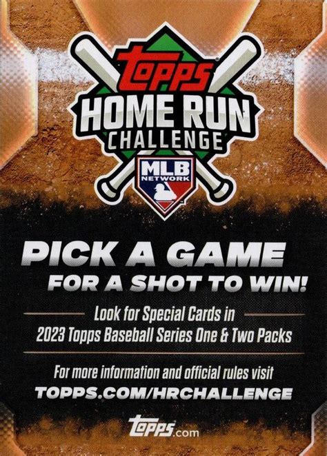 Topps Nno Home Run Challenge Trading Card Database