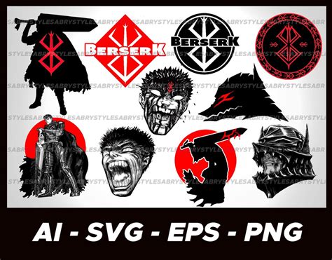 Berserk Manga Symbol Berserker Anime Guts Svg Ai Psd Png - Etsy