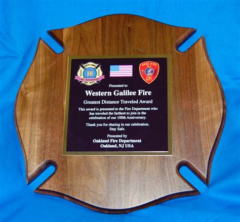 Custom Firefighter Plaques And Awards Fire Department Plaques