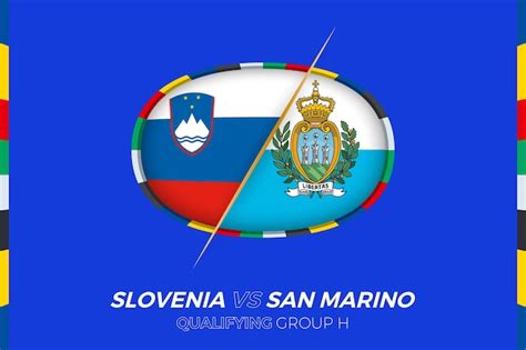 Premium Vector Slovenia Vs San Marino Icon For European Football