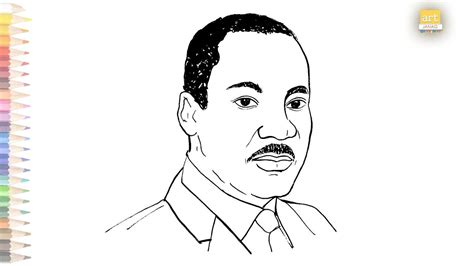 Martin Luther King Jr Drawing Easy How To Draw Martin Luther King Jr