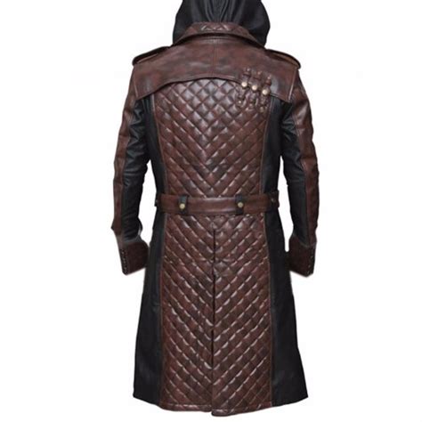 Assassins Syndicate Jacob Frye Long Faux Leather Trench Coat