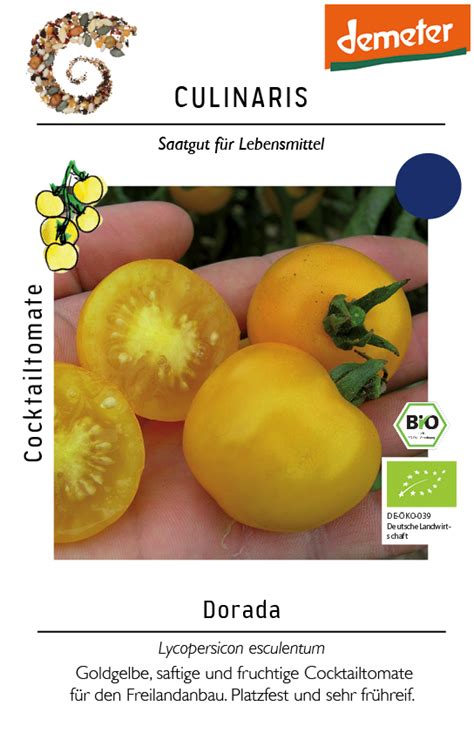 Cocktailtomate Dorada Bio Kirschtomatensamen Von Culinaris