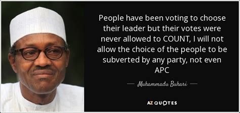 TOP 7 QUOTES BY MUHAMMADU BUHARI | A-Z Quotes