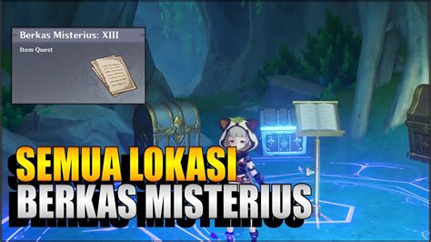 Semua Lokasi Berkas Misterius Quest Dunia Puzzle Genshin