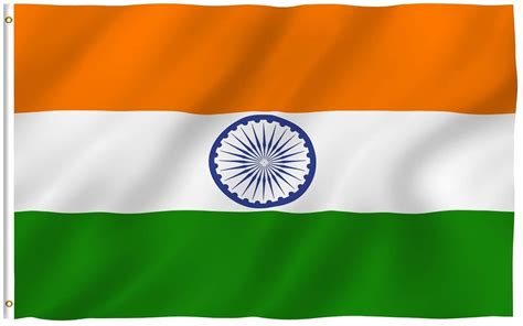 ANLEY Fly Breeze 3x5 Foot India Flag Vivid Color And UV Fade