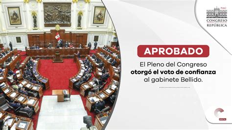 Congreso de Perú otorga el voto de confianza al gabinete de Pedro