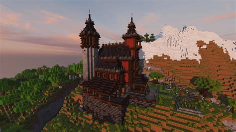 Gothic mansion in my survival world! : r/Minecraftbuilds