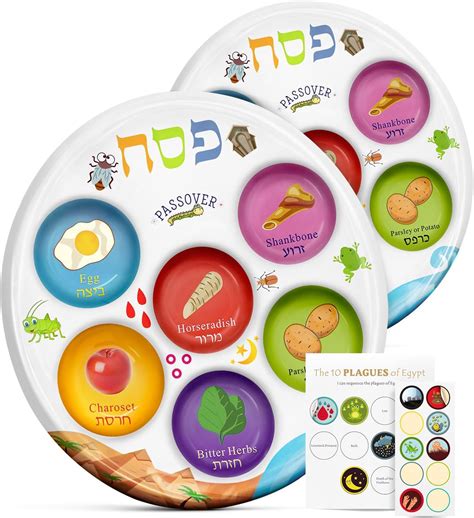 Amazon Acelist Passover Seder Plate Pack Pet Disposable