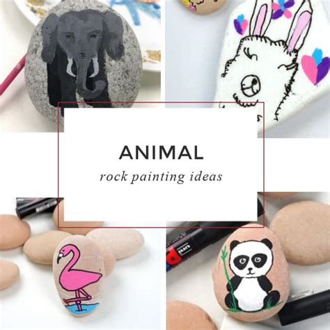 33 Adorable animal rocks that are perfect for beginner rock painters