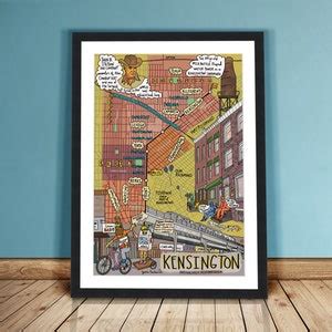 Map of Kensington, Philadelphia, Philly Neighborhood Map, Philly Art ...