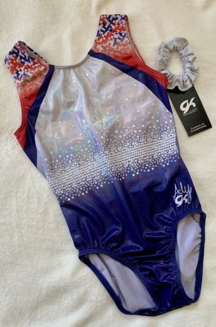 New Aly Raisman Gk Elite Gymnastics Leotard Pretty Patriot Patriotic Usa Flag As Ebay