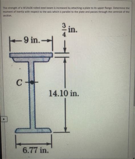 Solved The Strength Of A W14x38 Rolled Steel Beam Is Chegg