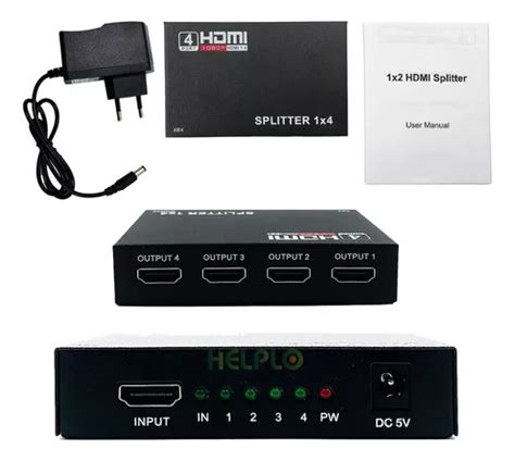 Duplicador Splitter Cabo Hdmi X Divisor Full Hd D Hub