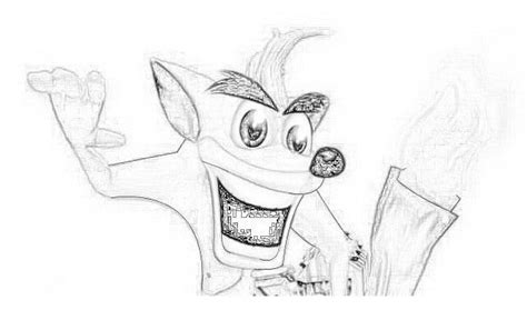 Crash Bandicot Da Colorare 2 Disegni Da Colorare