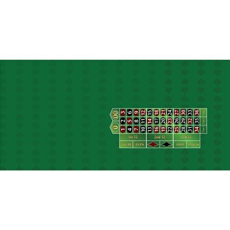 roulette table layout green