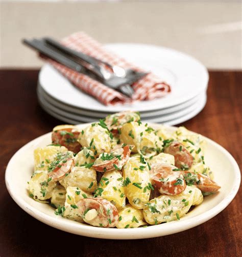 German Sausage And New Potato Salad Recipe Delicious Magazine