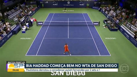 Vídeo Bia Haddad estreia vitória no WTA 500 de San Diego Bom dia