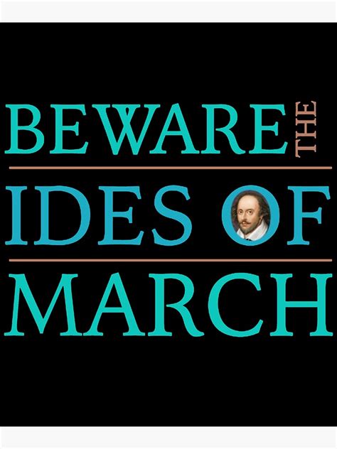 Beware The Ides Of March Sticker For Sale By Vitaminci Redbubble