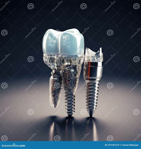 Human Teeth Or Dentures Tooth Human Implant Dental Concept Ai Generated Stock Illustration