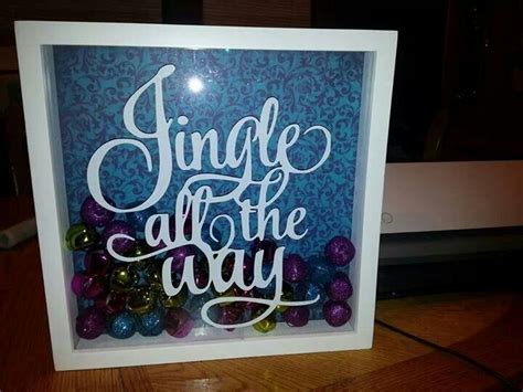 Shadow Box Jingle All The Way Christmas Shadow Boxes Christmas Frames