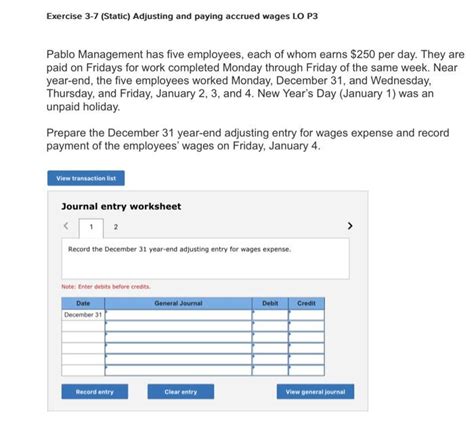 Solved Exercise Static Determining When To Recognize Chegg