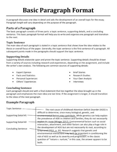 Paragraph - 20+ Examples, How to Format, PDF