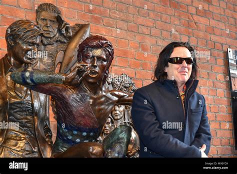 Aylesbury United Kingdom March A David Bowie Statue Has Been