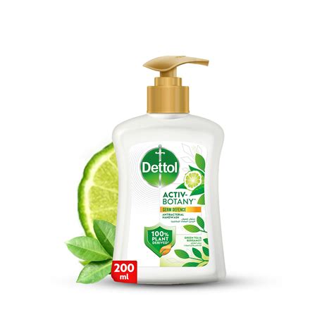 Dettol Activ-Botany Antibacterial Liquid Handwash, Green Tea & Bergamo