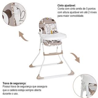 Cadeira Alta Para Refei O Galzerano Nick Panda Pa Shopee Brasil