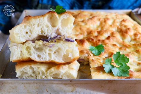 Focaccia Rovesciata Alla Cipolla Creando Si Impara