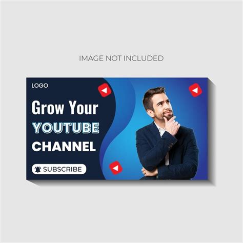 Premium Vector Creative Vector Youtube Thumbnail Design Template