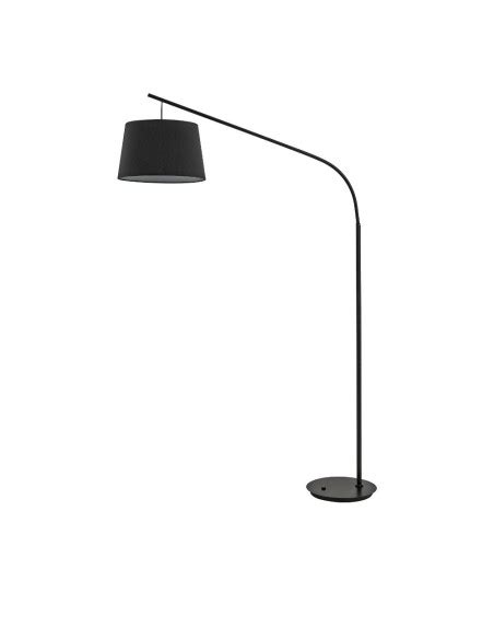 Ideal Lux Daddy PT1 Lampada Piantana Curva Paralume Nero