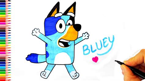 Bluey Çizimi Çizgi Film Bluey Bluey Karakteri Çizimi How To Draw