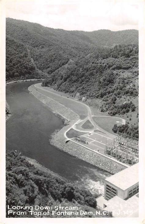 Fontana Dam North Carolina Scenic View Real Photo Vintage Postcard ...